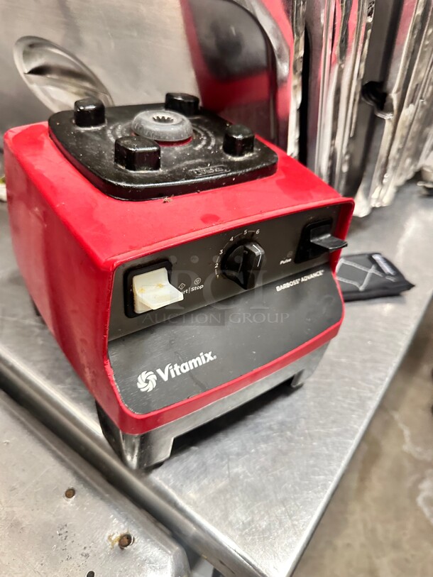 Vitamix  2-Speed 2.3 hp Blender with Toggle Controls Only Base Red - 120V Working - Image 3 of 7