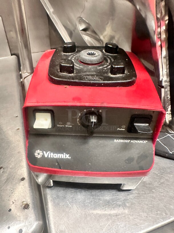 Vitamix  2-Speed 2.3 hp Blender with Toggle Controls Only Base Red - 120V Working - Image 4 of 7