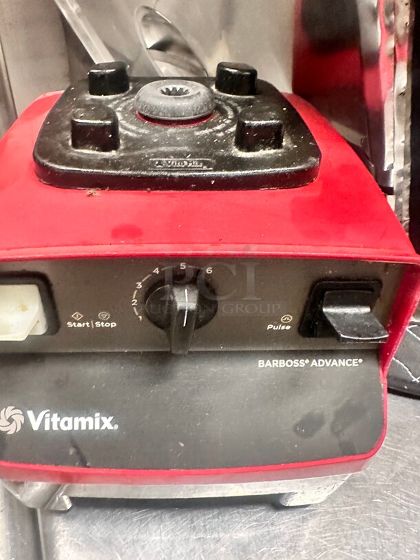 Vitamix  2-Speed 2.3 hp Blender with Toggle Controls Only Base Red - 120V Working - Image 5 of 7