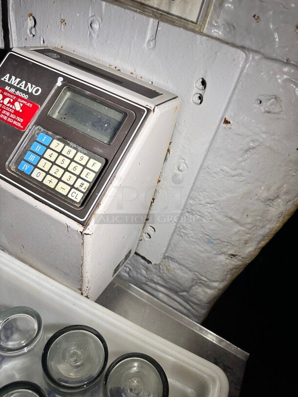 Amano MJR-8000 Calculating time clock Working - Image 3 of 5