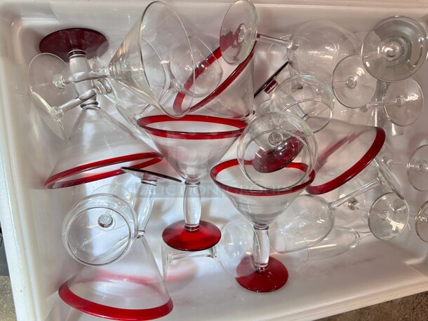 One Lot Of Margareta Glass With Red Top - Image 2 of 4