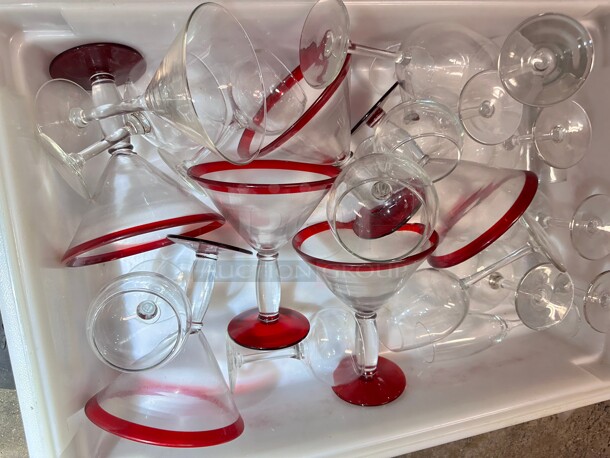 One Lot Of Margareta Glass With Red Top - Image 3 of 4