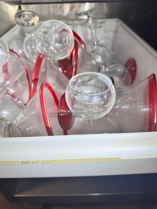 One Lot Of Margareta Glass With Red Top - Image 4 of 4