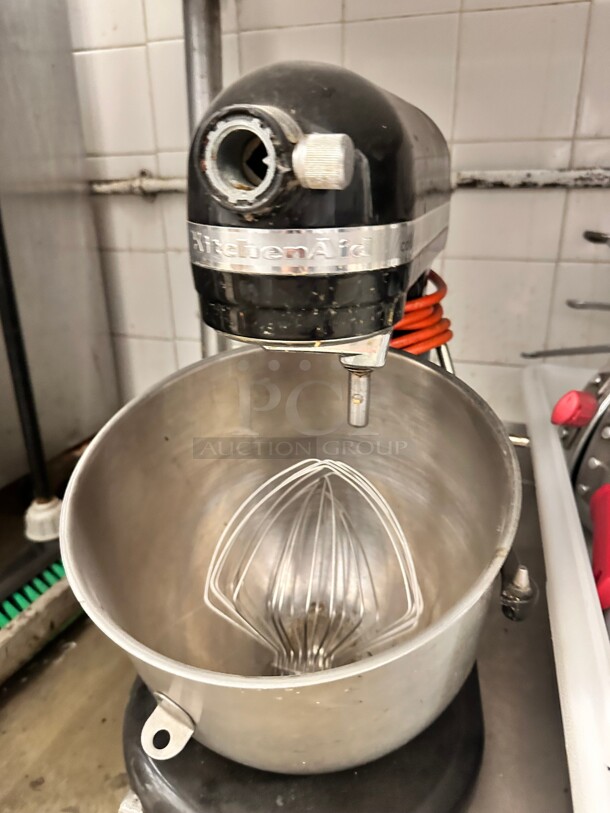 KitchenAid  Black 8 Qt. Bowl Lift Countertop Mixer 115 Volt Working - Image 4 of 10