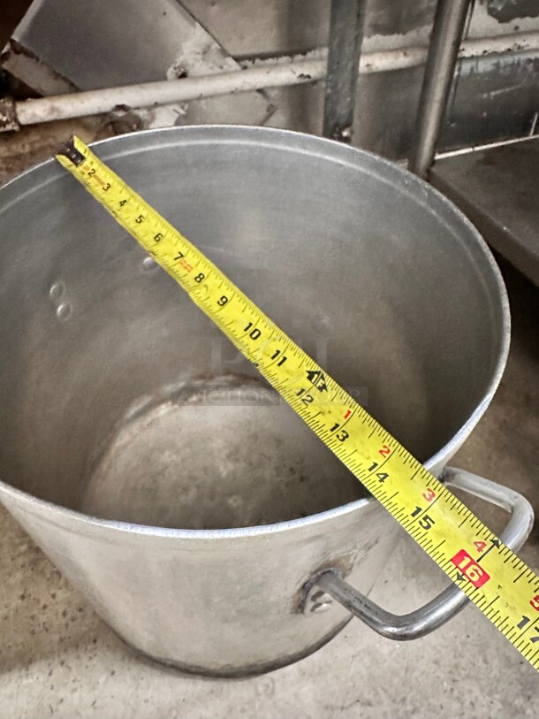Commercial Large Aluminum Cooking Pan 15x15x15 - Image 2 of 4