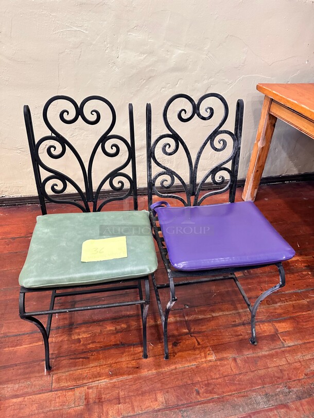 Metal Chairs With Cushion - Image 1 of 3