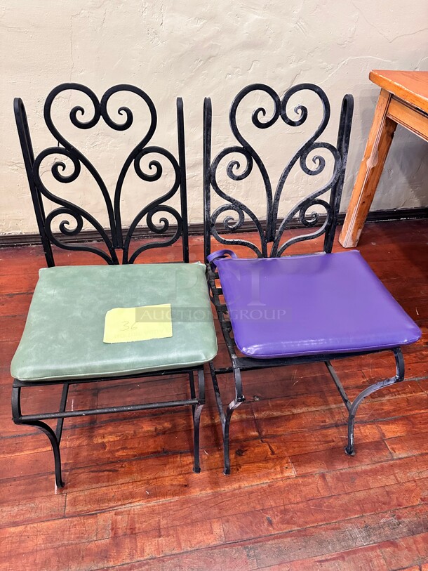 Metal Chairs With Cushion - Image 2 of 3