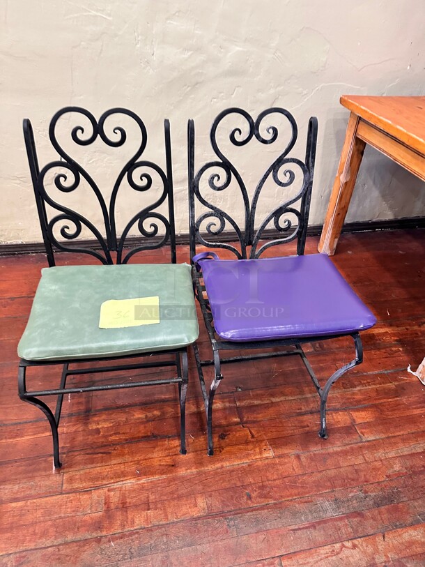 Metal Chairs With Cushion - Image 3 of 3