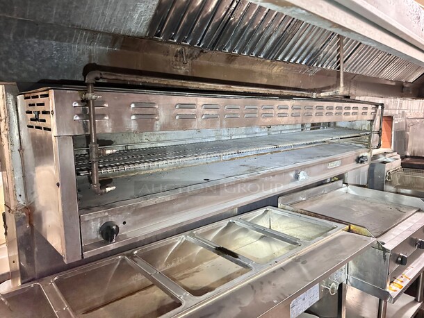 American Range ARCM-84 84" Gas Cheese Melter/Broiler with 4 Infra-Red Burners Working - Image 1 of 7