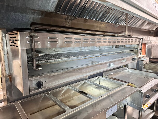 American Range ARCM-84 84" Gas Cheese Melter/Broiler with 4 Infra-Red Burners Working - Image 2 of 7
