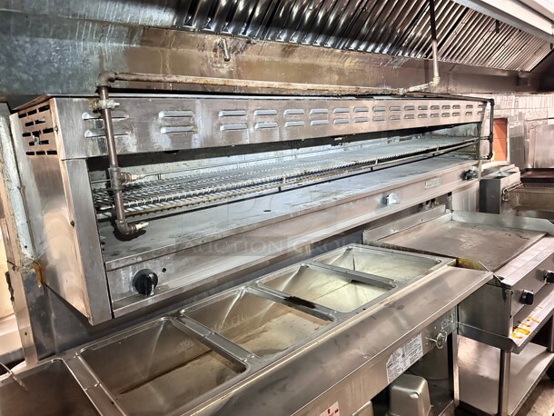 American Range ARCM-84 84" Gas Cheese Melter/Broiler with 4 Infra-Red Burners Working - Image 3 of 7