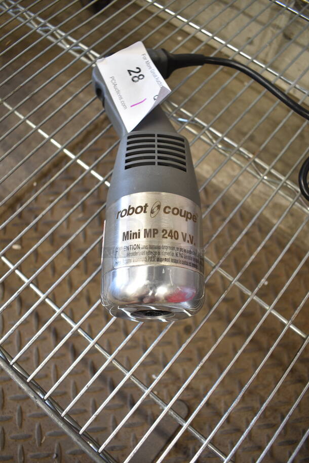 BRAND NEW SCRATCH AND DENT! Robot Coupe Mini MP 240 V.V  Mini 10" Variable Speed Immersion Blender - 2/5 HP. No Blade. Tested and Working! - Image 1 of 6