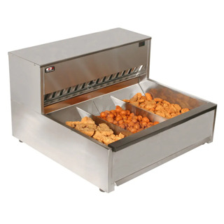 BRAND NEW! Carter Hoffmann CNH28 Stainless Steel Commercial Countertop Crisp N Hold Fry Warmer Dump Station. 208 Volts, 1 Phase.  