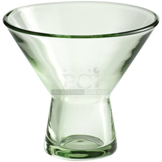 PALLET LOT of 33 Boxes of 24 BRAND NEW Boxes of Acopa 5539506GR Pangea 6 oz. Green Martini Glass. 33 Times Your Bid!