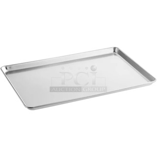 5 BRAND NEW SCRATCH AND DENT! Choice 407BUNFULL Full Size 18" x 26" 19 Gauge Wire in Rim Aluminum Bun Pan / Sheet Pan. 5 Times Your Bid! 