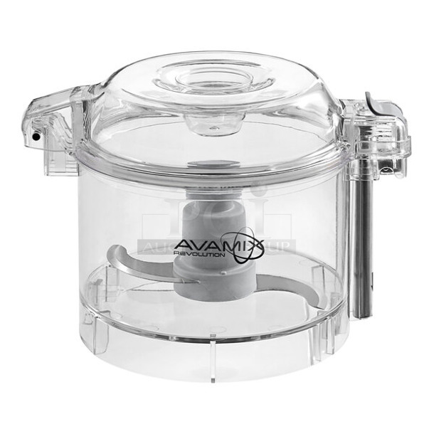 BRAND NEW SCRATCH AND DENT! AvaMix 9283BLCL34 3 Qt. Clear Plastic Bowl and Smooth "S" Blade for 1 hp Food Processors - Image 1 of 4