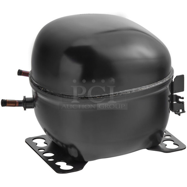 BRAND NEW SCRATCH AND DENT! Secop NLE10CN Compressor for A-19F-HC, A-23F-HC, DLC, GDC-12F-HC, and SS-1F-HC Series - 115 Volts, 1 Phase.  - Image 1 of 7