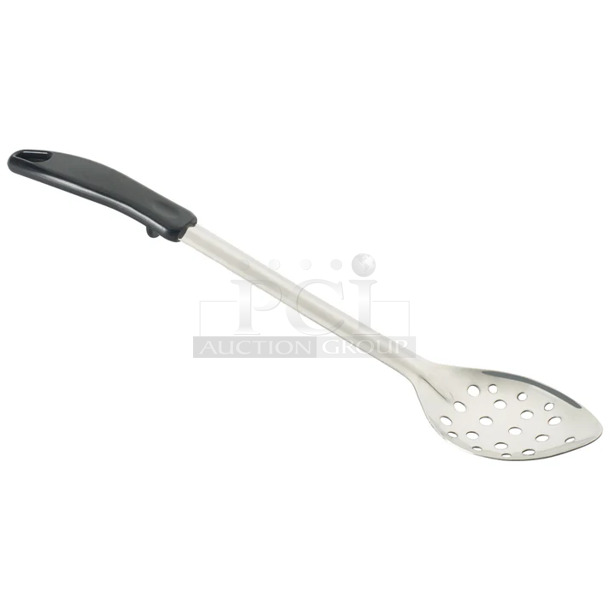 2 Boxes of 12 BRAND NEW IN BOX! Winco BHPP-15 15" Basting Spoon with Stop-Hook Polypropylene Handle - Perforated. 2 Times Your Bid! - Image 1 of 3