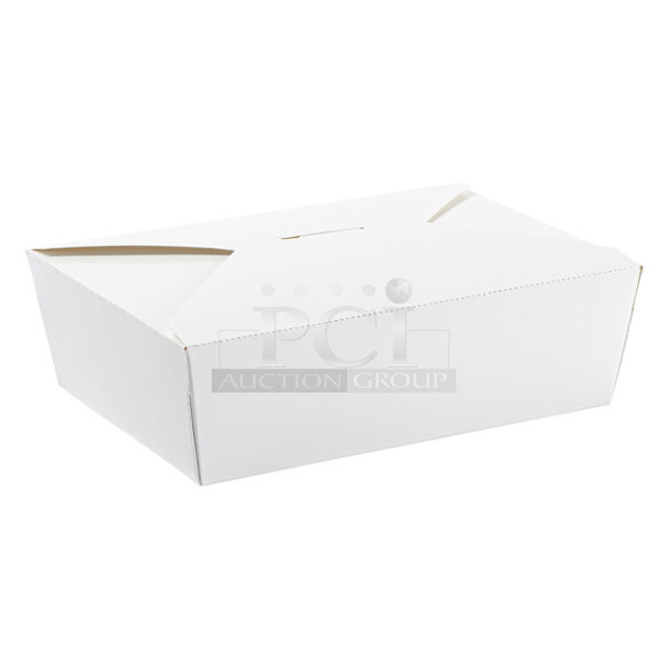 PALLET LOT of 14 BRAND NEW Boxes of Innopak 197684177-A White #3 Containers. 14 Times Your Bid!  - Image 1 of 3