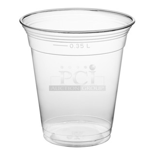 PALLET LOT of 42 BRAND NEW Boxes of Fabri-Kal NC 12S Nexclear 12 / 14 oz. Clear Customizable Squat Plastic Cup - 1000/Case. 42 Times Your Bid! 