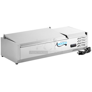 BRAND NEW SCRATCH AND DENT! 2024 Avantco 360CPT40 Stainless Steel 40" Countertop Refrigerated Prep Rail. 115 Volts, 1 Phase. Tested and Working!
