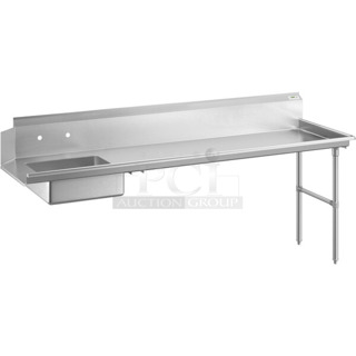BRAND NEW SCRATCH AND DENT! Regency 600DDT96R 16 Gauge 8' Soiled / Dirty Dish Table - Right Drainboard