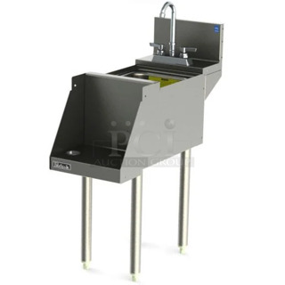 BRAND NEW! Perlick TS12BLW TS Series Stainless Steel Commercial Underbar Blender Station w/ Dump Sink. No Legs.