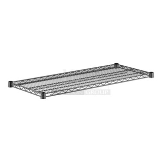 BRAND NEW SCRATCH AND DENT! Regency 460EB1842 18" x 42" NSF Black Epoxy Wire Shelf. May Be Missing Pieces. 