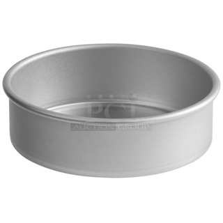 Box of Approximately 39 BRAND NEW SCRATCH AND DENT! Choice 407CPAN62A 6" x 2" Round Straight-Sided Aluminum Cake Pan
