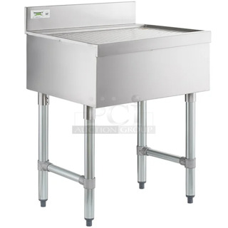 BRAND NEW SCRATCH AND DENT! Regency 600DBU2124 Stainless Steel Underbar Drainboard - 24" x 21"