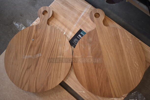 4 BRAND NEW SCRATCH AND DENT! Cutting Boards Including Choice 24" x 16" x 1 3/4" Wood Cutting Board with Squared Edges - From Group (OD Kit) 177CST24BK, 2 Craster. 4 Times Your Bid! - Image 3 of 7