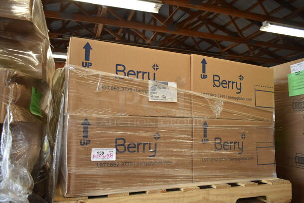 PALLET LOT of 8 BRAND NEW Boxes of Berry T41024CP 24 oz 410 Round Container. 8 Times Your Bid! - Image 2 of 4