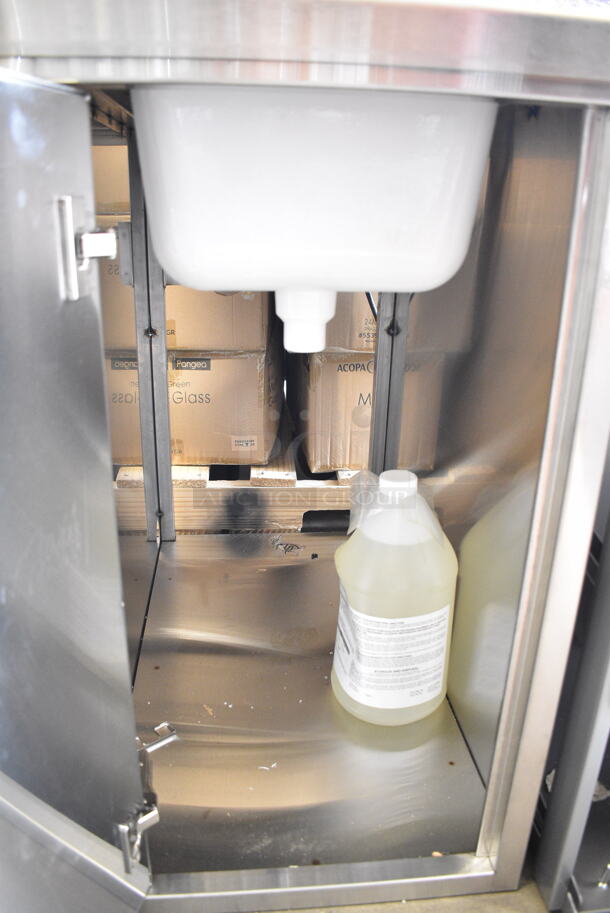 BRAND NEW! Swirl Freeze D Stainless Steel Commercial Floor Style Ice Cream Drilling Mixing Machine on Slim Equipment Stand. 120 Volts, 1 Phase. Tested and Working! - Image 7 of 11