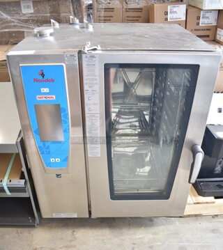 BRAND NEW! 2019 Rational SCC WE 101G Stainless Steel Commercial Countertop Natural Gas Powered Combi Convection Oven. 
