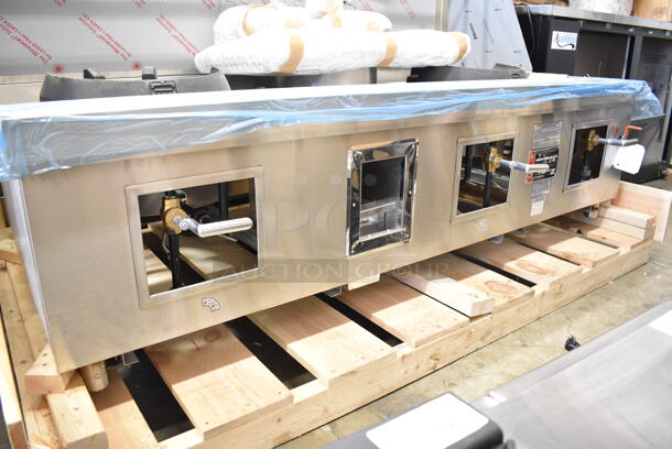 BRAND NEW! Town Y-2-SS-N Stainless Steel Commercial Floor Style Two Chamber Natural Gas Wok Range with 13" Mandarin and 20" Cantonese Chamber. 191,000 BTU - Image 3 of 11