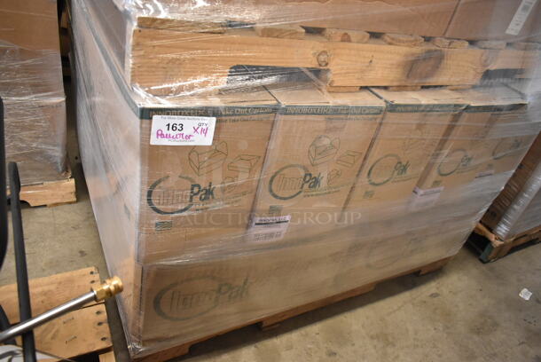 PALLET LOT of 14 BRAND NEW Boxes of Innopak 197684177-A White #3 Containers. 14 Times Your Bid!  - Image 2 of 3