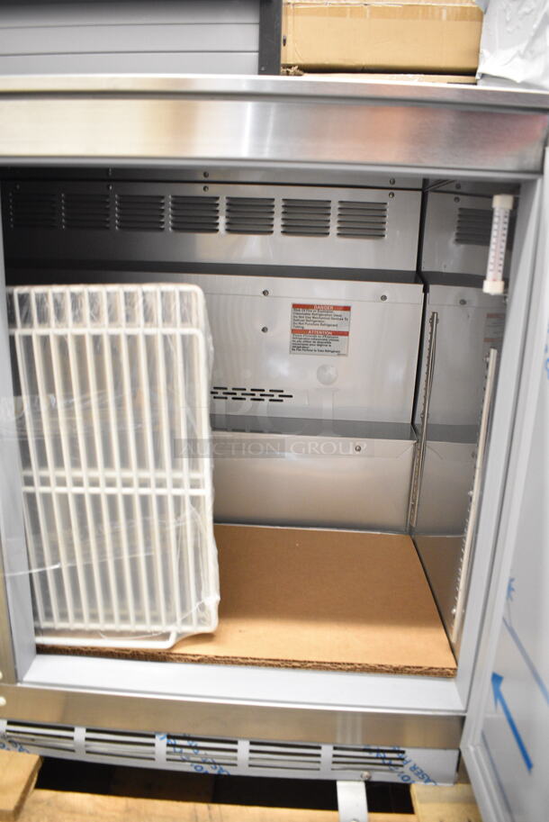 BRAND NEW! Beverage Air UCR48AHC Stainless Steel Commercial 2 Door Undercounter Cooler. 115 Volts, 1 Phase. Tested and Working! - Image 3 of 8