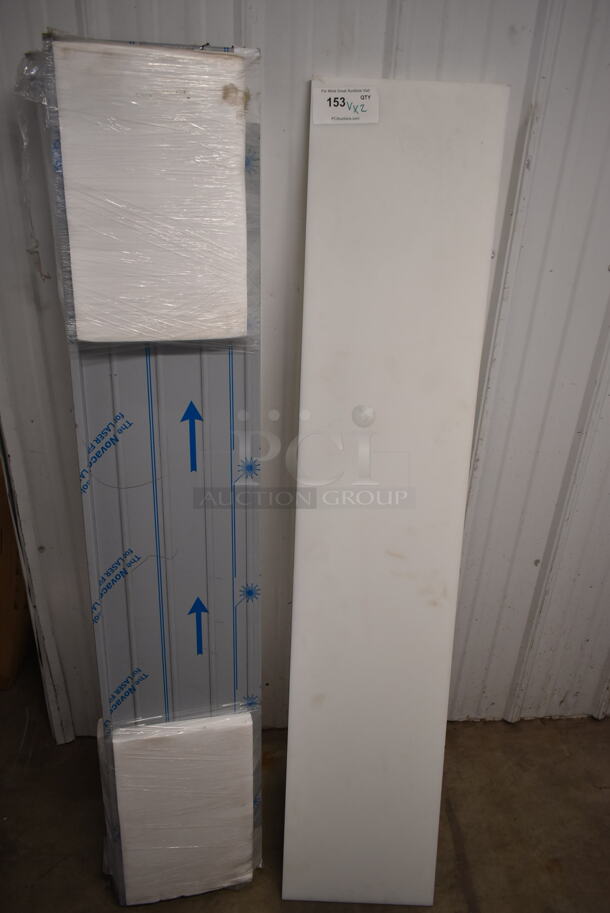 2 BRAND NEW SCRATCH AND DENT! Items; White Cutting Board and Metal Piece. 2 Times Your Bid! - Image 1 of 4