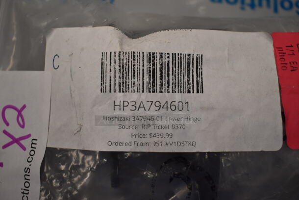 2 BRAND NEW SCRATCH AND DENT! Hoshizaki 3A7946-01 Lower Hinge, 23339897000 Bunn 39897.0000 Membrane Switch for ULTRA-1 Frozen Drink Machines. 2 Times Your Bid! - Image 3 of 4