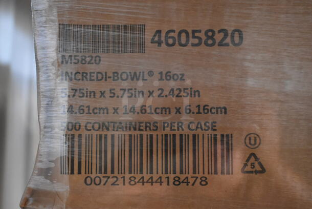 PALLET LOT of 16 BRAND NEW Boxes of Anchor M5820 5.75″ Round Bowl 20 oz Microwavable Black incredibowls. 16 Times Your Bid!  - Image 3 of 3