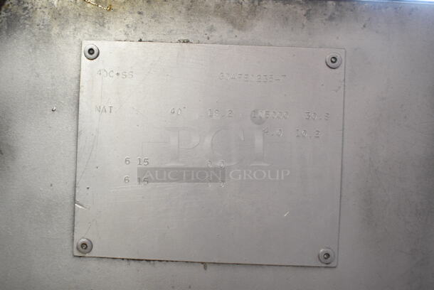 Pitco Frialator 40C+SS Stainless Steel Commercial Floor Style Natural Gas Powered Deep Fat Fryer. 105,000 BTU.  - Image 4 of 4