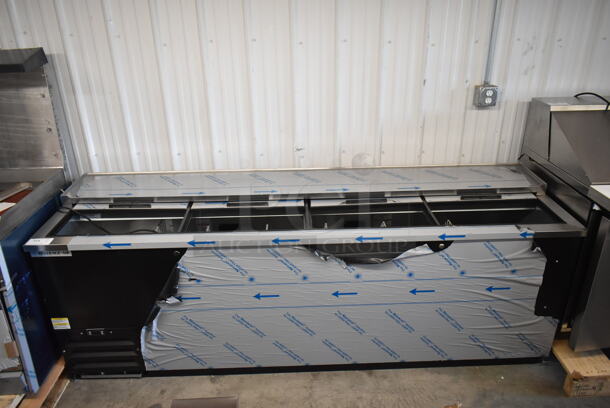 BRAND NEW SCRATCH AND DENT! Beverage Air DW94HC-B-29 95" Black Frosty Brew Deep Well Bottle Cooler. 115 Volts, 1 Phase. Tested and Working! - Image 2 of 4