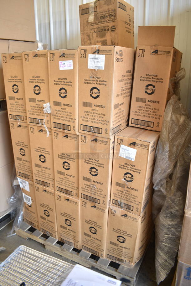 PALLET LOT of 30 BRAND NEW Boxes of Pactiv EH8-9160 Hinged 6" Hexware Container. 30 Times Your Bid! - Image 2 of 4