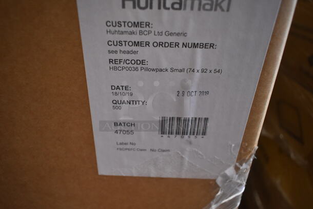 PALLET LOT of 47 BRAND NEW Boxes of Huhtamaki HBCP0036 Pillowpack Small. 47 Times Your Bid!  - Image 3 of 7