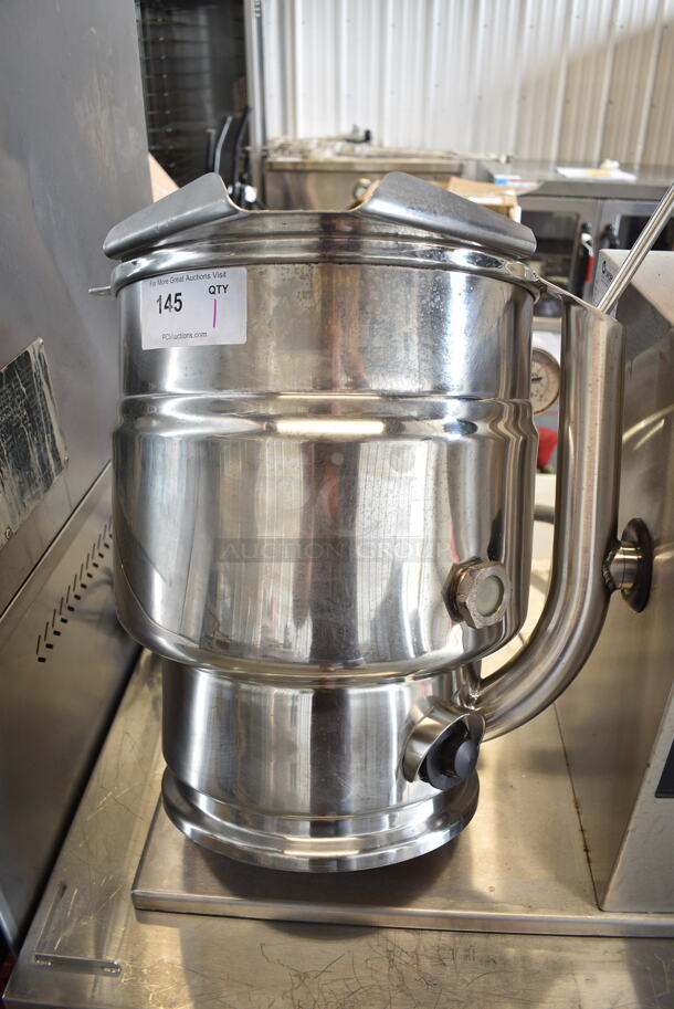 Groen TDB-20 Stainless Steel Commercial Countertop Electric Powered 20 Quart Steam Tilting Kettle. 208 Volts, 3 Phase.  - Image 2 of 10