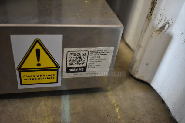 BRAND NEW SCRATCH AND DENT! Cooking Performance Group CPG 351FEC100C Stainless Steel Commercial Single Deck Standard Depth Full Size Electric Convection Oven. 208 Volts, 3 Phase. - Image 5 of 5