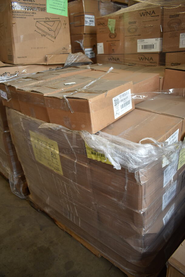 PALLET LOT of 82 BRAND NEW Boxes of Bagcraft 3000101 9" x 10" EcoCraft Kraft Wire Cone Basket Liner / Deli Wrap / Double Open Bag - 1000/Case . 82 Times Your Bid!  - Image 2 of 3