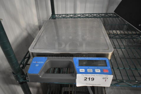 AvaWeigh 334RSB100SS Metal Countertop 100 Pound Scale. Tested and Working!