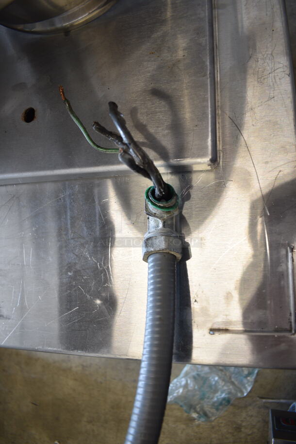 Groen TDB-20 Stainless Steel Commercial Countertop Electric Powered 20 Quart Steam Tilting Kettle. 208 Volts, 3 Phase.  - Image 9 of 10