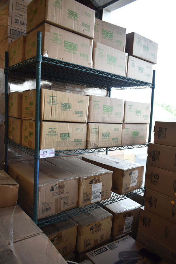 28 BRAND NEW Boxes; 19 of Eco-Products EP-S001 7" Medium Weight Plant Starch Knife - 50/Pack and 9 of 43080320FPC150 Sabert Fiber Kraft Folding Carton 2 Compartment. 28 Times Your Bid!  - Image 2 of 6